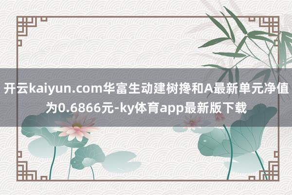 开云kaiyun.com华富生动建树搀和A最新单元净值为0.6866元-ky体育app最新版下载